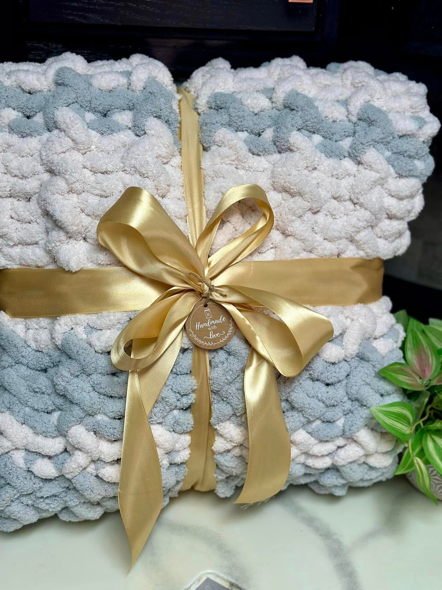 Custom Chunky Knit Blanket